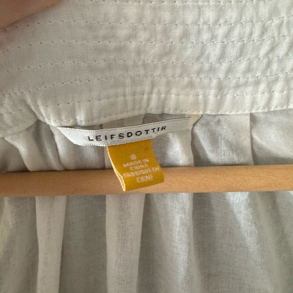 Anthropologie White Puff Sleeve Blouse - Picture 6 of 13